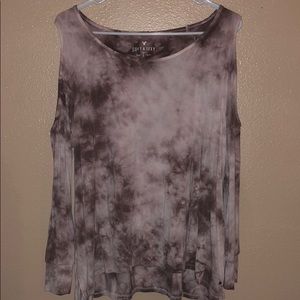 Purple Tye Dye Long Sleeve Top!
